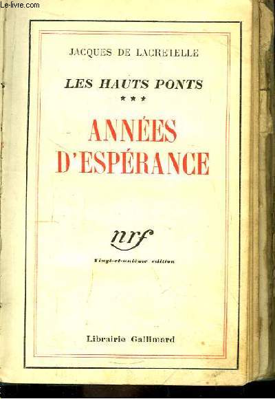 Les Hauts Ponts, TOME 3 : Annes d'Esprance.