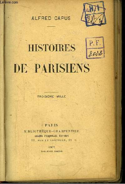 Histoires de Parisiens.