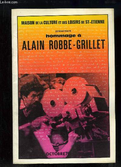 Hommage  Alain ROBBE-GRILLET