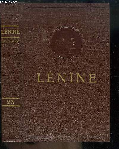 Oeuvres de V. Lnine. TOME 23 : Aot 1916 - Mars 1917