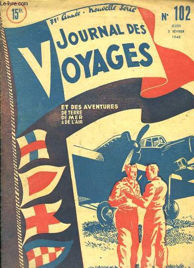 Journal des Voyages et des Aventures de terre, de mer & de l'air N102 - 71e anne : Epidmie, par DESOMBRE - De l'lectricit dans l'air, par DISSARD - La 