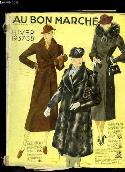 Catalogue Au Bon March, Hiver 1937 / 1938
