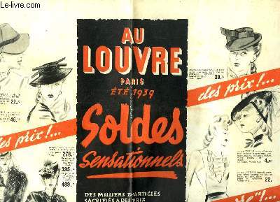 Fascicule publicitaire, de l'Et 1939, de l'enseigne 