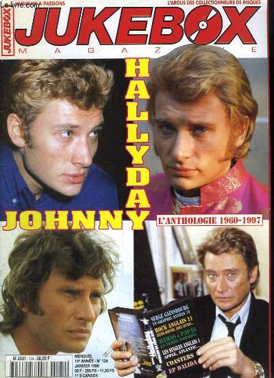 Jukebox Magazine N124 - 14me anne : Johnny HALLYDAY, l'nthologie 1960 - 1997