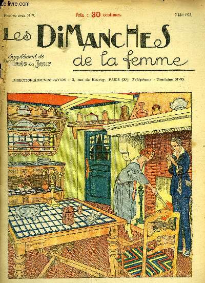 Les Dimanches de la femme N9 - 1re anne : La Salle  Manger Normande - Broderie Renaissance et Richelieu - La Peinture sur Verre - La Salon Egyptien - 