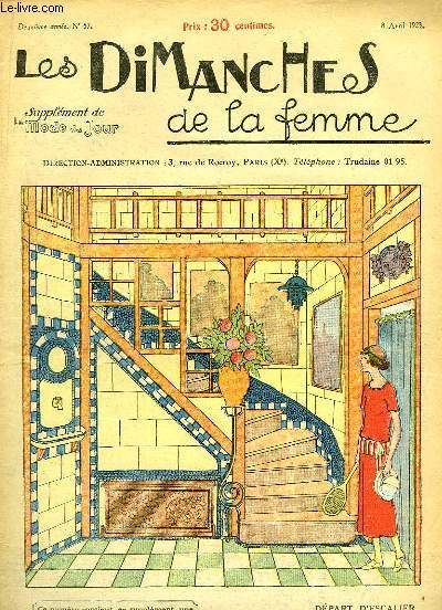 Les Dimanches de la femme N57 - 2me anne : Dpart d'Escalier - Les Bibelots en carton - La Chambre-Salon - Les Nnuphars ...