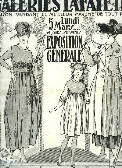 Catalogue de l'Exposition Gnrale du Lundi 5 mars 1917