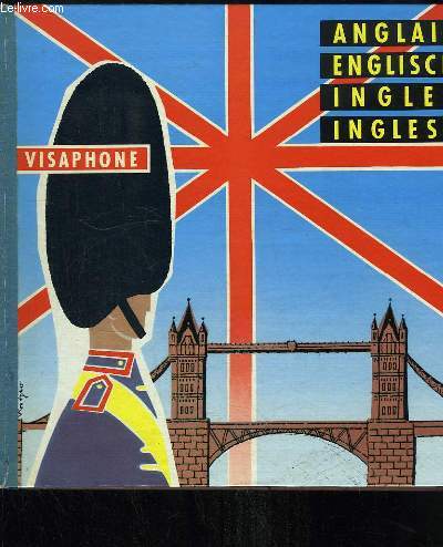 Coffret Visaphone Anglais, English, Ingles, Inglese : Cours d'Anglais, par Guillaume BERGER. Accompagn de la Traduction franaise du cours anglais. Accompagn de 9 disques vinyles.