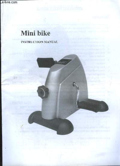 Mini bike. Intruction Manual.