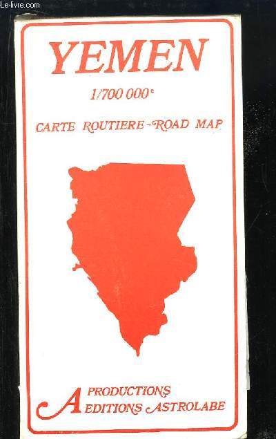 Yemen. Carte routire - Road Map