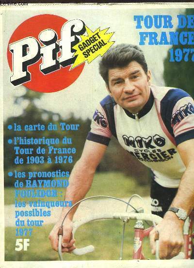 Pif Gadget spcial, Tour de France 1977 : Carte du 64me Tour De France.