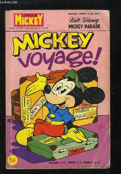 Le Journal de Mickey N1407 bis : Mickey voyage !