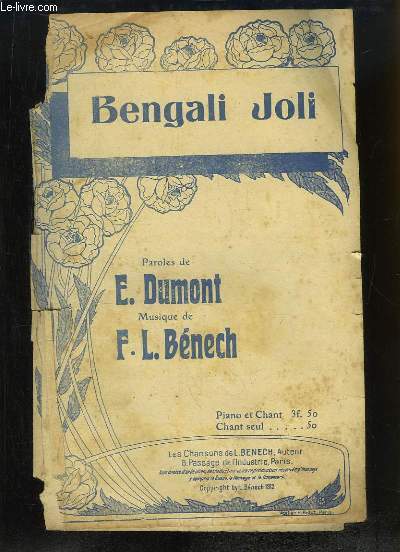 Bengali Joli. Partition Chant.