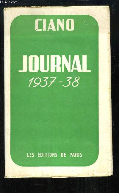 Journal Politique, 1937 - 1938