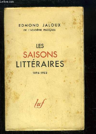 Les Saisons Littraires. 1896 - 1903