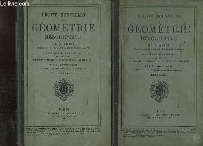 Leons nouvelles de Gomtrie Descriptive. EN 2 volumes : Textes et Planches.