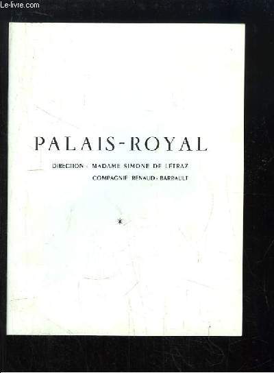 Programme du Palais-Royal : La Vie Parisienne