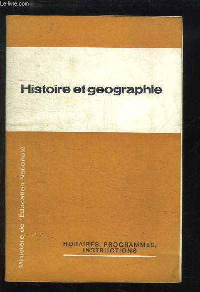 Histoire et Gographie.