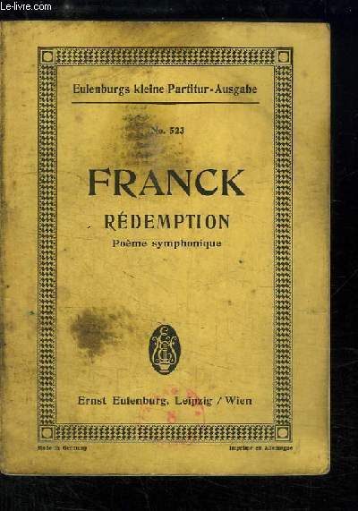 Franck. Rdemption. Pome symphonique de Csar Franck.