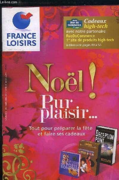 Catalogue France Loisirs, Novembre - Dcembre 2006. Nol ! Pur plaisir ...