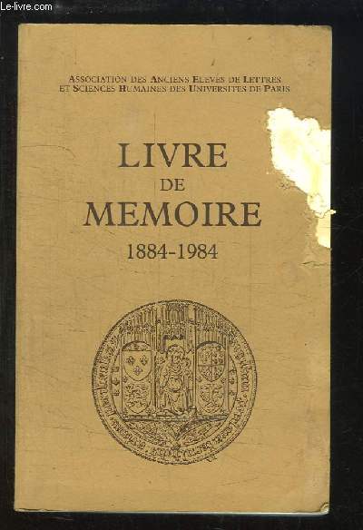 Livre de Mmoire 1884 - 1984