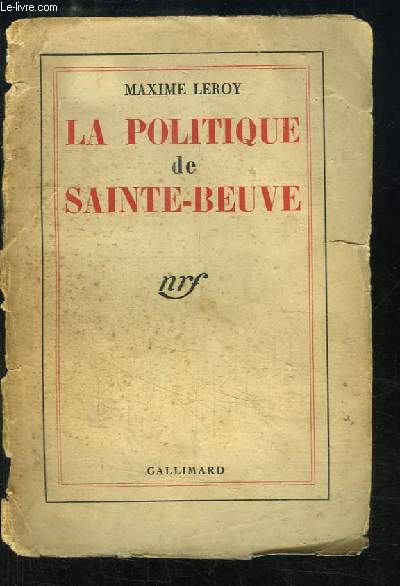 La politique de Sainte-Beuve
