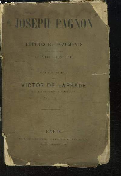 Joseph Pagnon. Lettres et fragments.