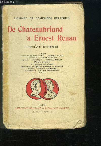 De Chateaubriand  Ernest Renan