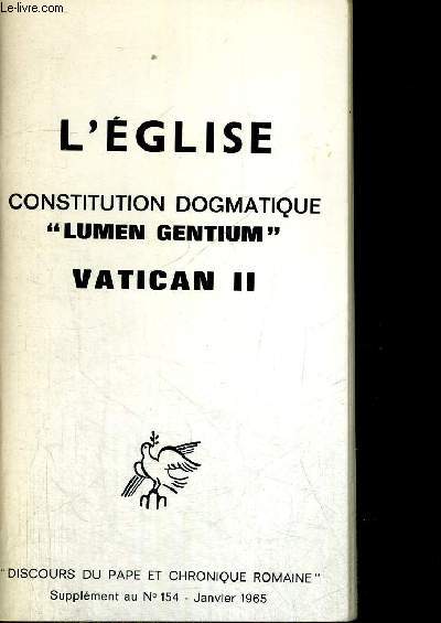L EGLISE CONSTITUTION DOGMATIQUE