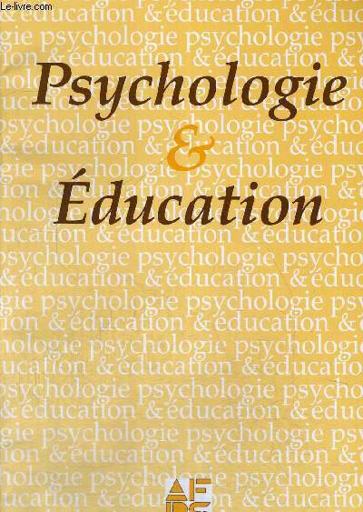 PSYCHOLOGIE & EDUCATION - N 27 - DECEMBRE 1996