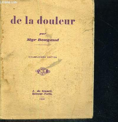 DE LA DOULEUR - 19E EDITION