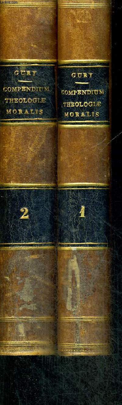 COMPENDIUM THEOLOGIAE MORALIS - EDITO DECIMA OCTAVA - 2 VOLUMES - TOMES 1 ET 2 - LIVRE EN LATIN