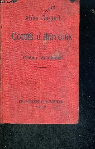 HISTOIRE DE LA GRECE ANCIENNE - COURS D'HISTOIRE - CLASSE DE 5EME