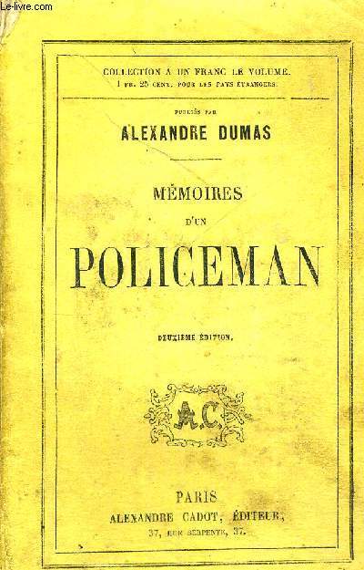 MEMOIRES D'UN POLICEMAN