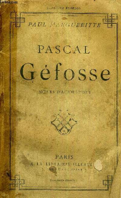 PASCAL GEFOSSE - MOEURS D'AUJOURD'HUI