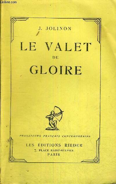 LE VALET DE GLOIRE