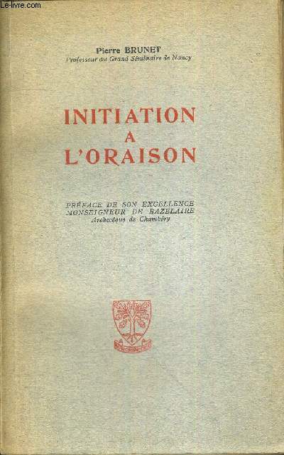 INITIATION A L'ORAISON