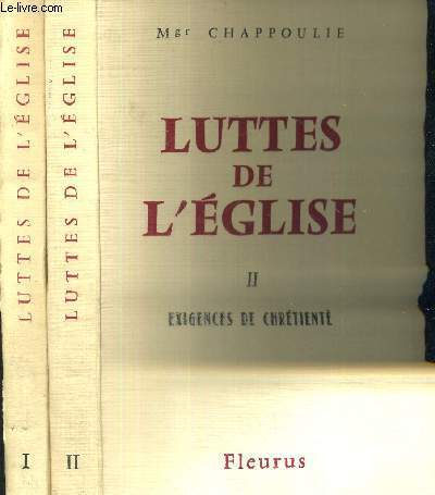 LUTTES DE L'EGLISE - 2 VOLUMES - TOMES 1 ET 2