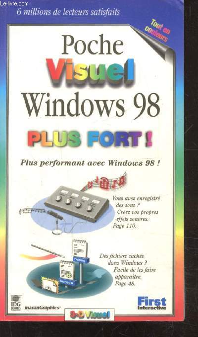 POCHE VISUEL - WINDOWS 98 - PLUS FORT! - PLUS PERFORMANT AVEC WINDOWS 98