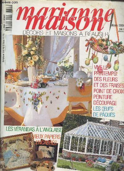 MARIANNE MAISON N 15- MARS 2000 - DECORS ET MAISON A REALISER