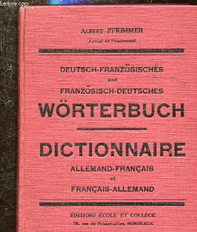 DEUTSCH-FRANZOSISCHES - WORTERBUCH