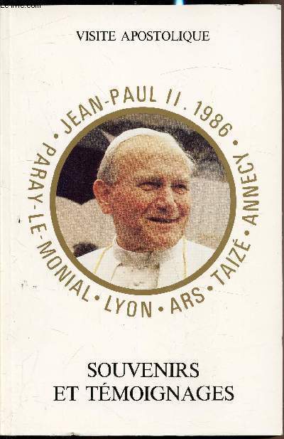 Visite Apostolique Jean Paul Ii . 1986 . Paray Le Monial . Lyon . Ars . Taize . Annecy