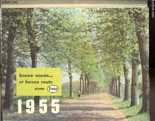 Calendrier Esso Bonne anne... et bonne route avec Esso - 1955