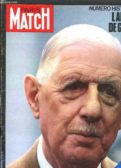 Paris Match n1124 - 21 novembre 1970 - L'adieu  De Gaulle.