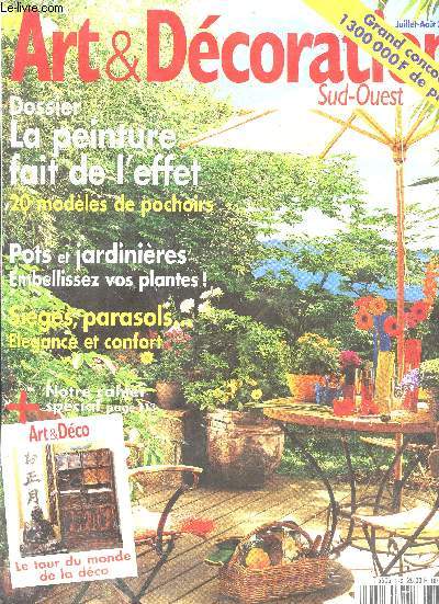 Art & decoration Sud Ouest - Juillet/Aout 2000 - Dossier: la peinture faire de l'effet.