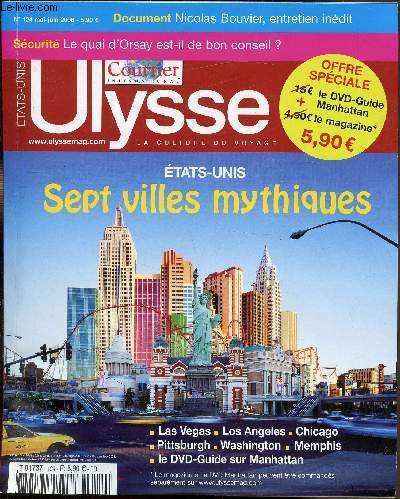 Ulysse mag - n124 - Mai-Juin 2008 - 1 DVD guides Etats-Unis - Sept villes mythiques -