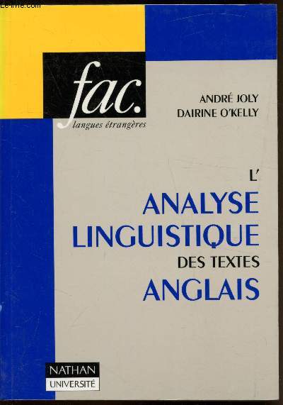 L'analyse linguistique des textes anglais - Colletion 