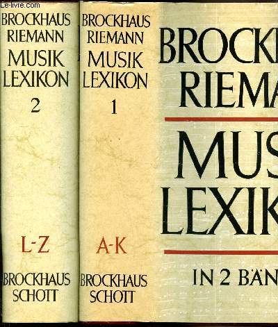 Brockaus - Riemann - Musiklexikon - Ester Zweiter Band - In Zwei Banden.