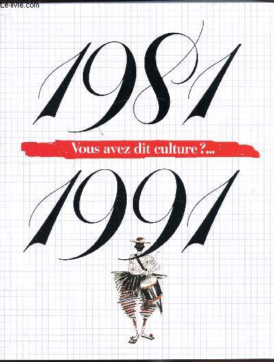Chronique d'une dcennie Culturelle 1981/1991