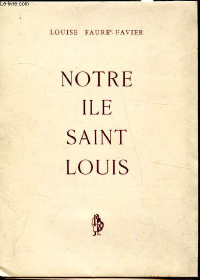 Notre Ile Saint-Louis Poemes -